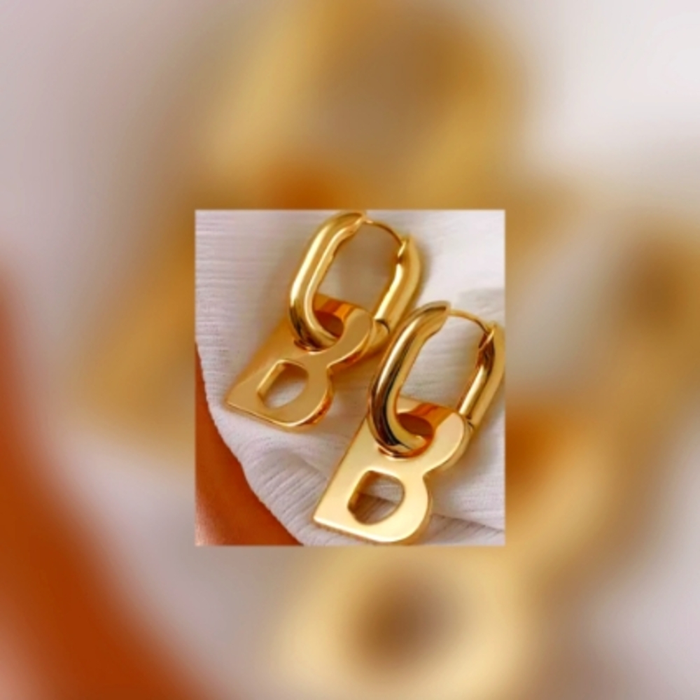 Golden B Earrings